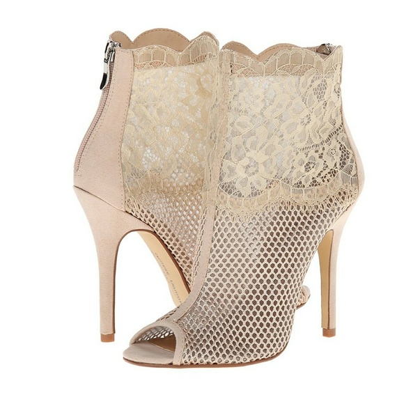 chinese laundry jeopardy mesh lace booties